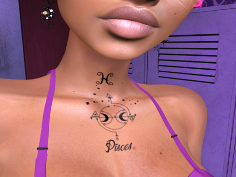 Second Life Marketplace - Pisces Chest Tat